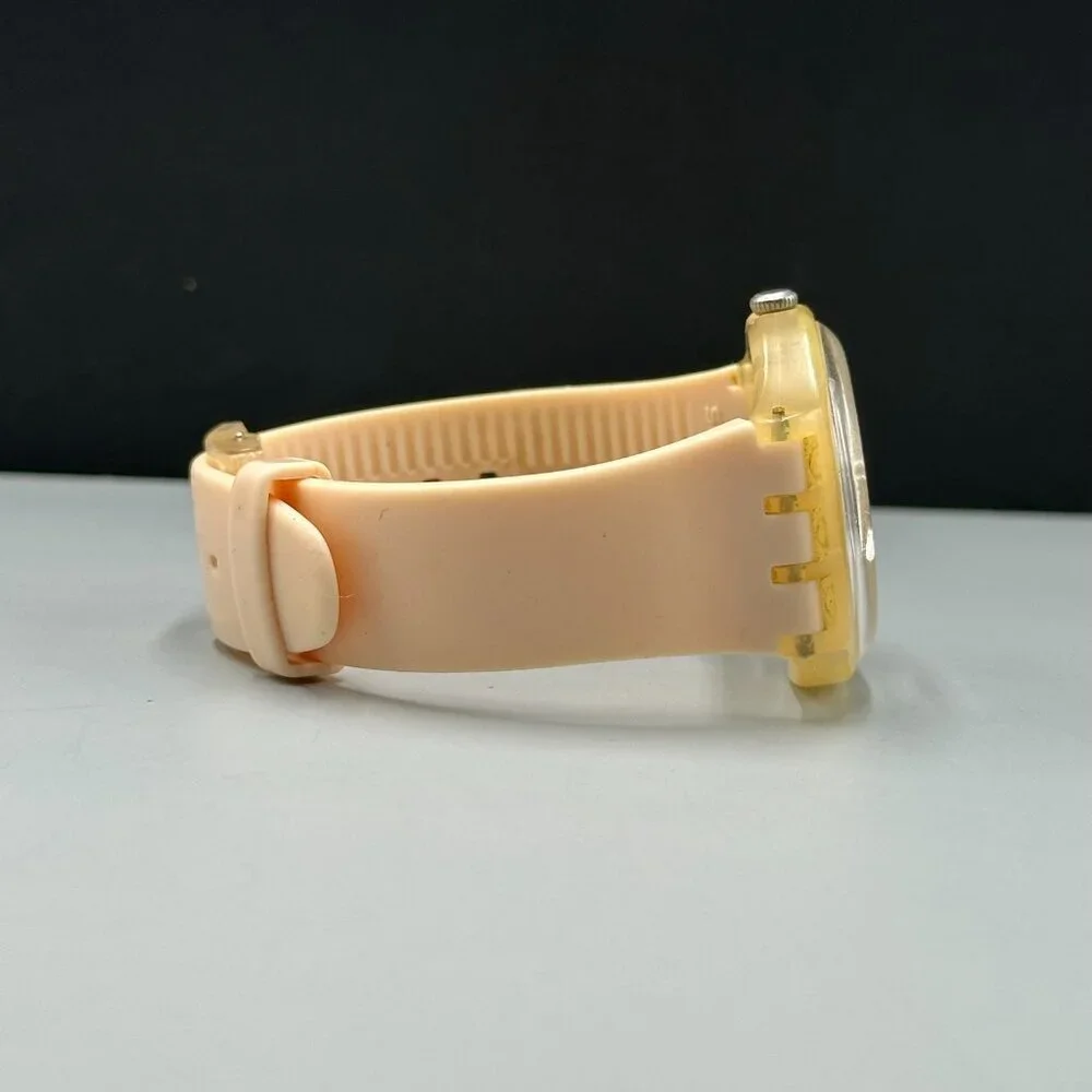 Swatch Rose Rebel Watch Unisex Date Window Round 40MM SUOT700 New Battery